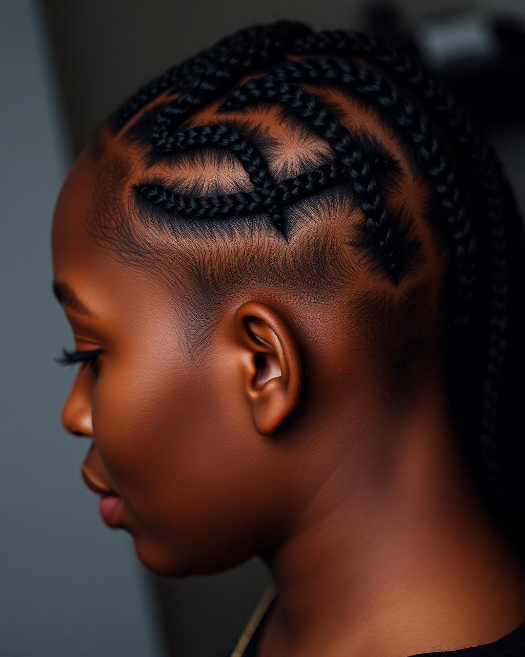 Custom Cornrow Pattern